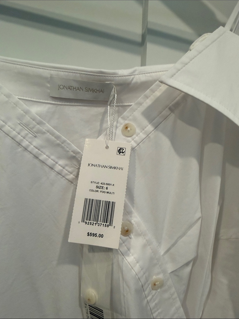 Jonathan Simkhai White & Beige Off-Shoulder Jumpsuit - Picture 2 of 10